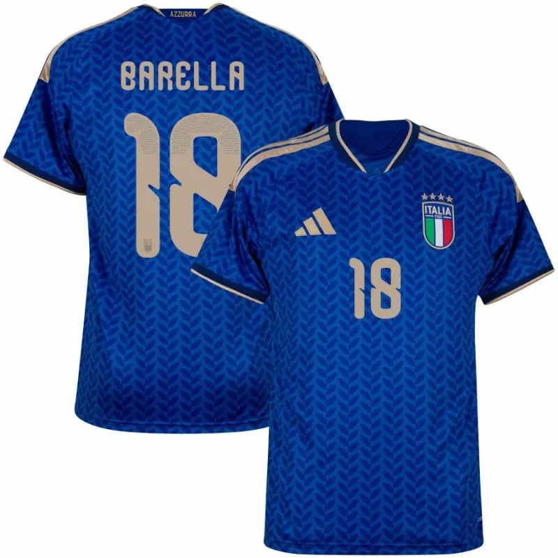 Italie BARELLA 2026/27 Maillot Domicile - Bleu
