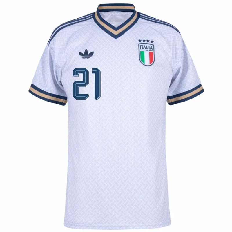 Italien BASTONI 2026/27 Auswärtstrikot Weiß
