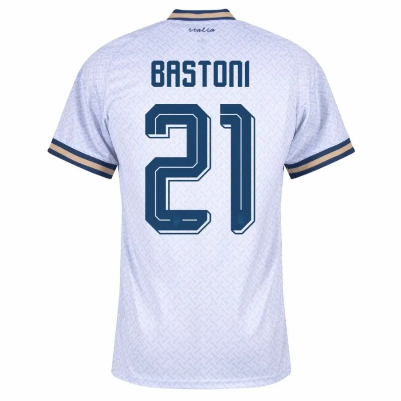 Italien BASTONI 2026/27 Auswärtstrikot Weiß
