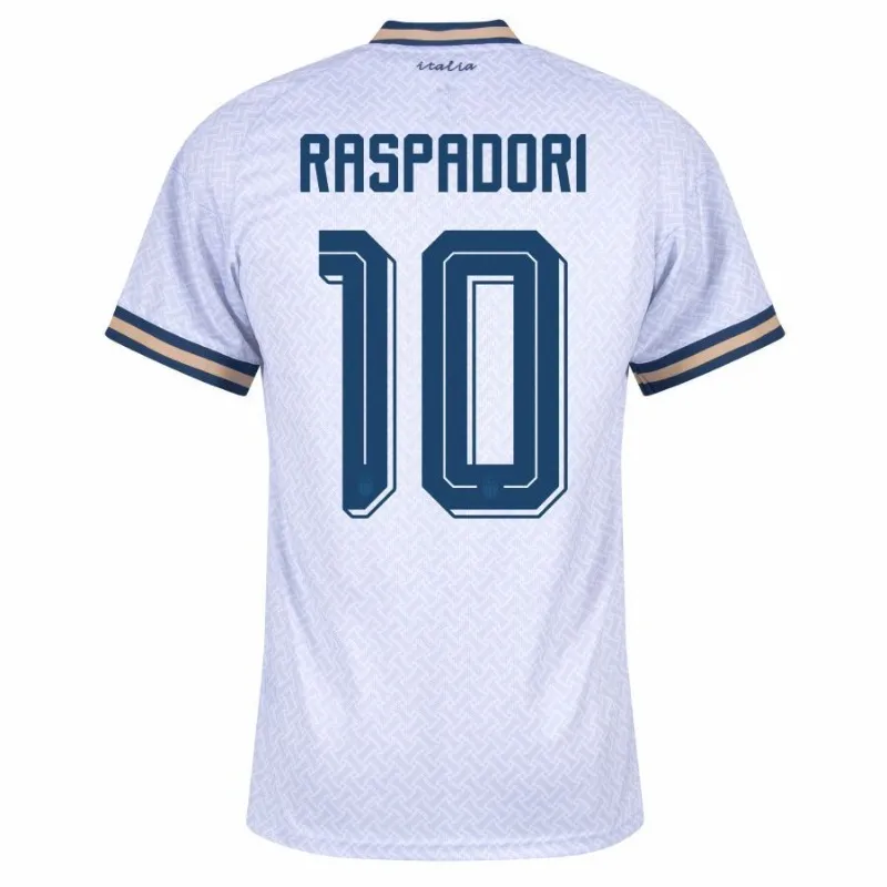 Italia RASPADORI 2026/27 Maglia Trasferta Bambino Bianco