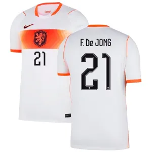 Paesi Bassi F. DE JONG 2026/27 Maglia Trasferta Bianco