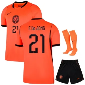 Paesi Bassi F. DE JONG 2026/27 Maglia Casa Bambino Arancione