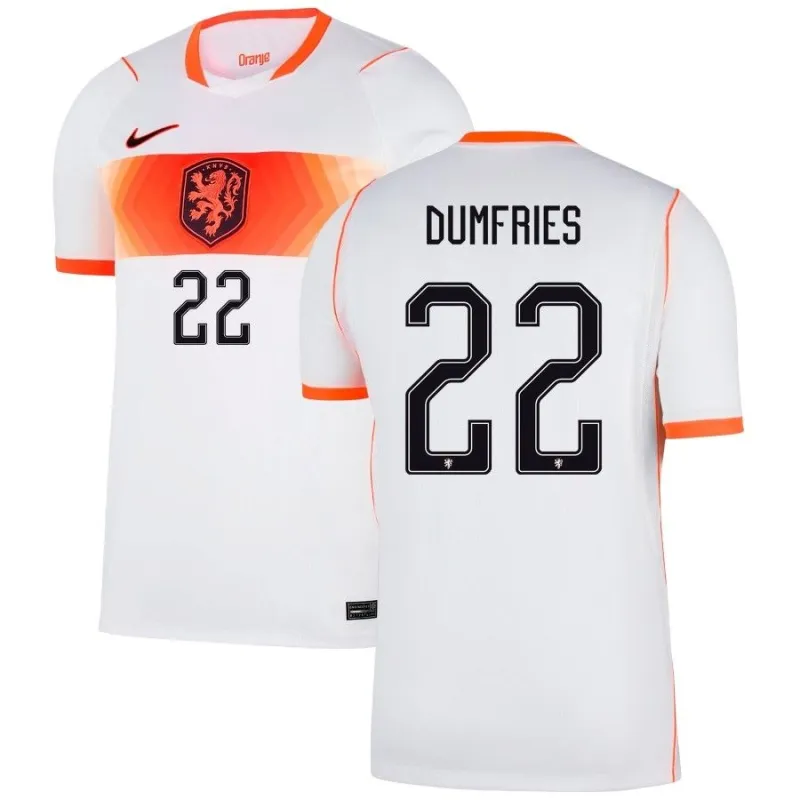 Maillot Extérieur Pays-Bas DUMFRIES 2026/27 Blanc