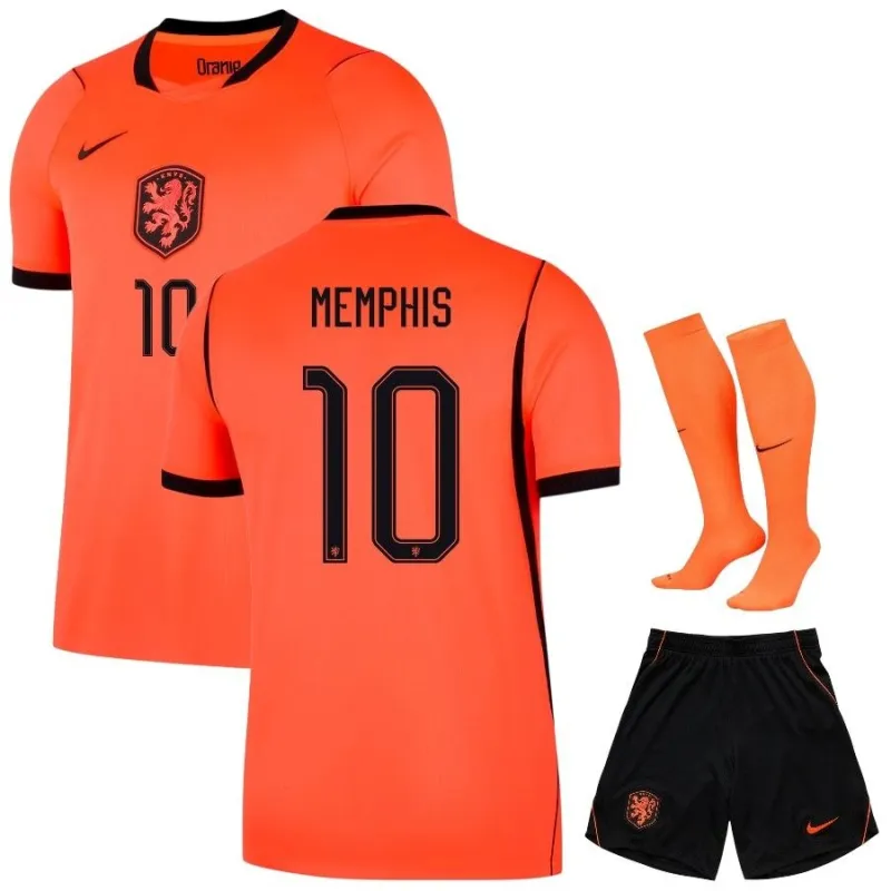 Kit Domicile Enfant Pays-Bas MEMPHIS 2026/27 Orange
