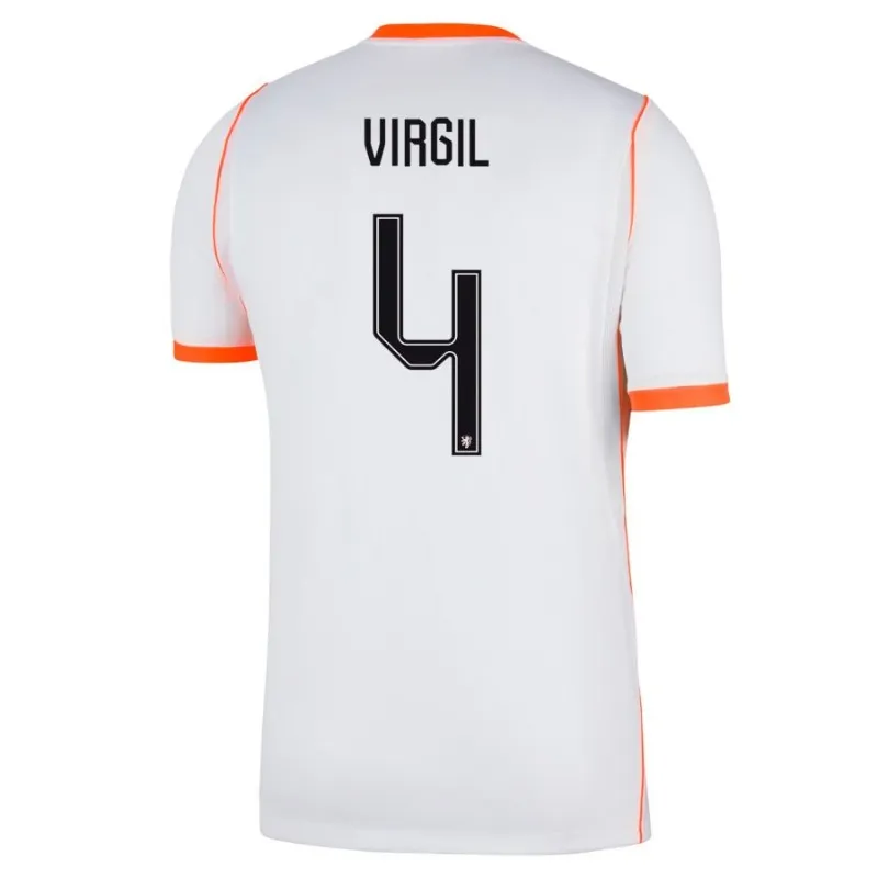 Kit Extérieur Enfant Pays-Bas VIRGIL 2026/27 Blanc