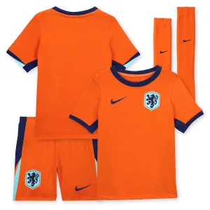 Conjunto de camiseta local para niños de los Países Bajos 2024/25 - naranja