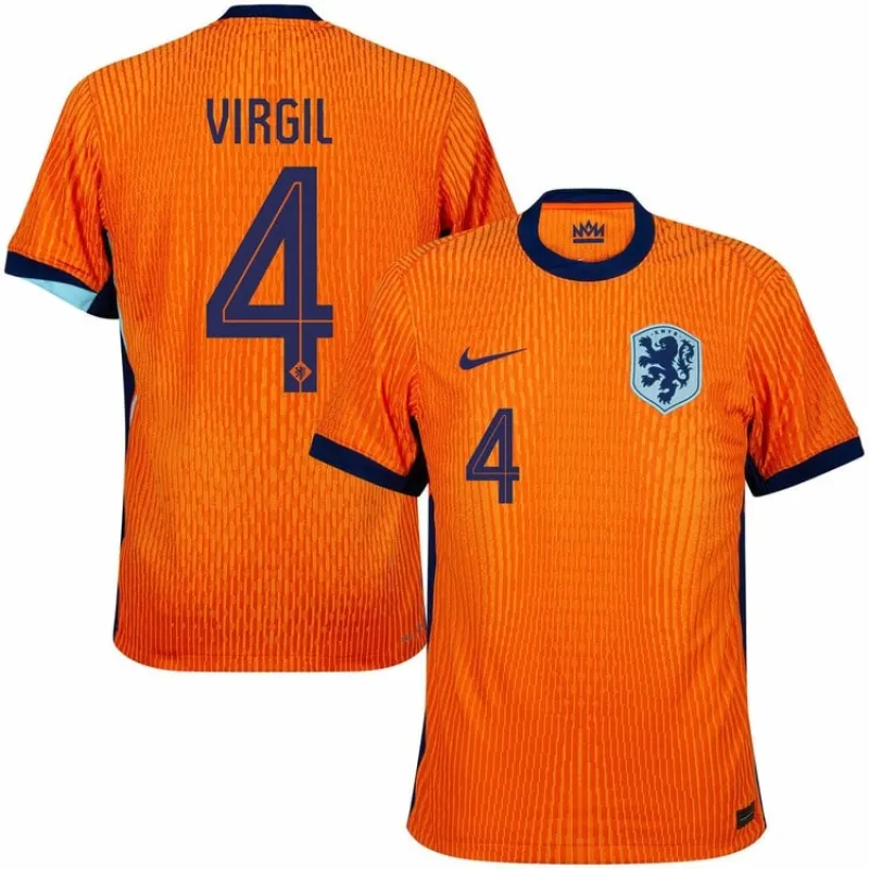 La camiseta local de los Países Bajos 2024/25 de Virgil - naranja