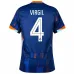 Virgils Auswärtstrikot der Niederlande 2024/25 - blau