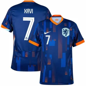 Xavis Auswärtstrikot der Niederlande 2024/25 - blau