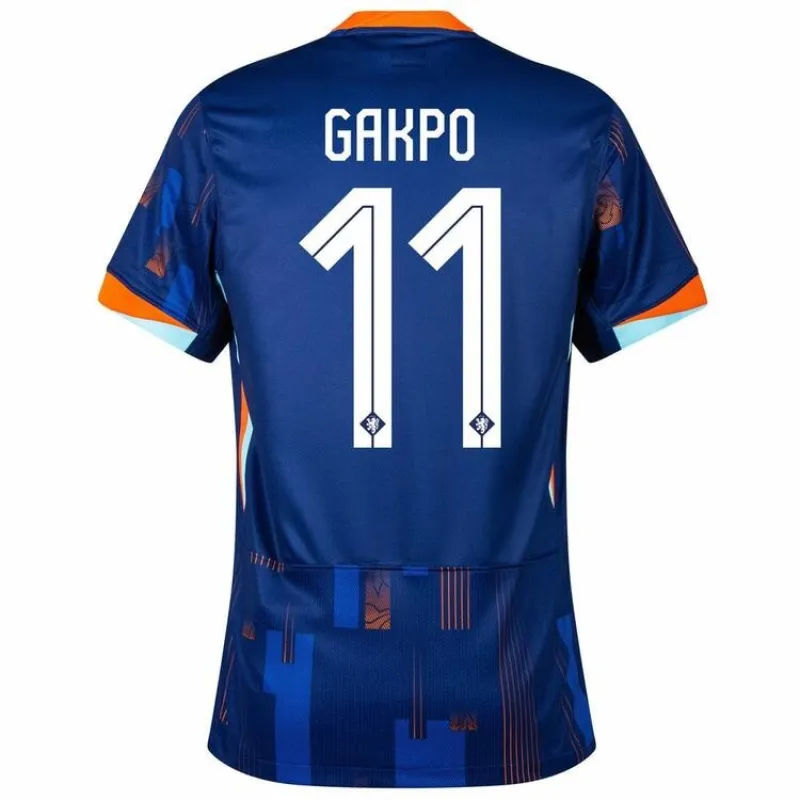 Le maillot d'extérieur des Pays - Bas 2024/25 de Gakpo - bleu