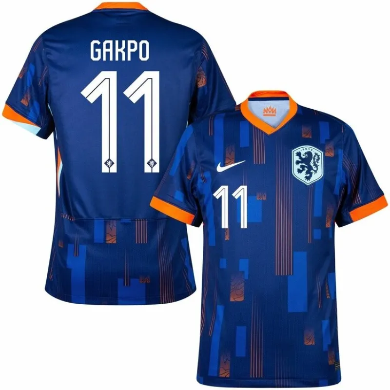 Le maillot d'extérieur des Pays - Bas 2024/25 de Gakpo - bleu