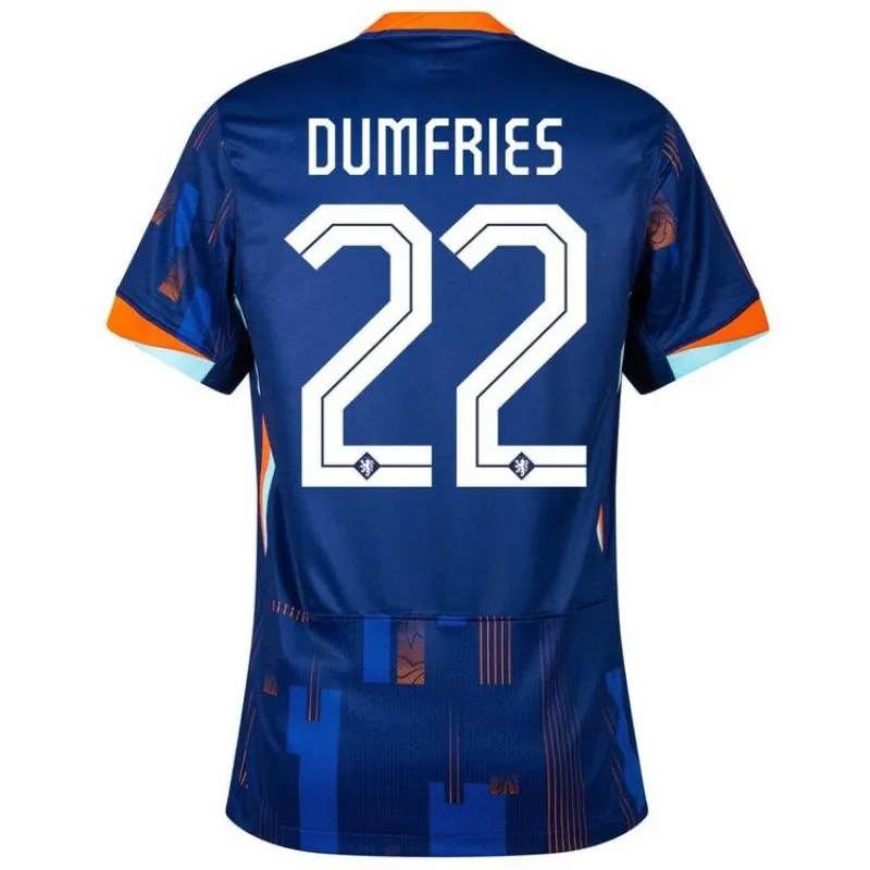 Dumfries' Auswärtstrikot der Niederlande 2024/25 - blau