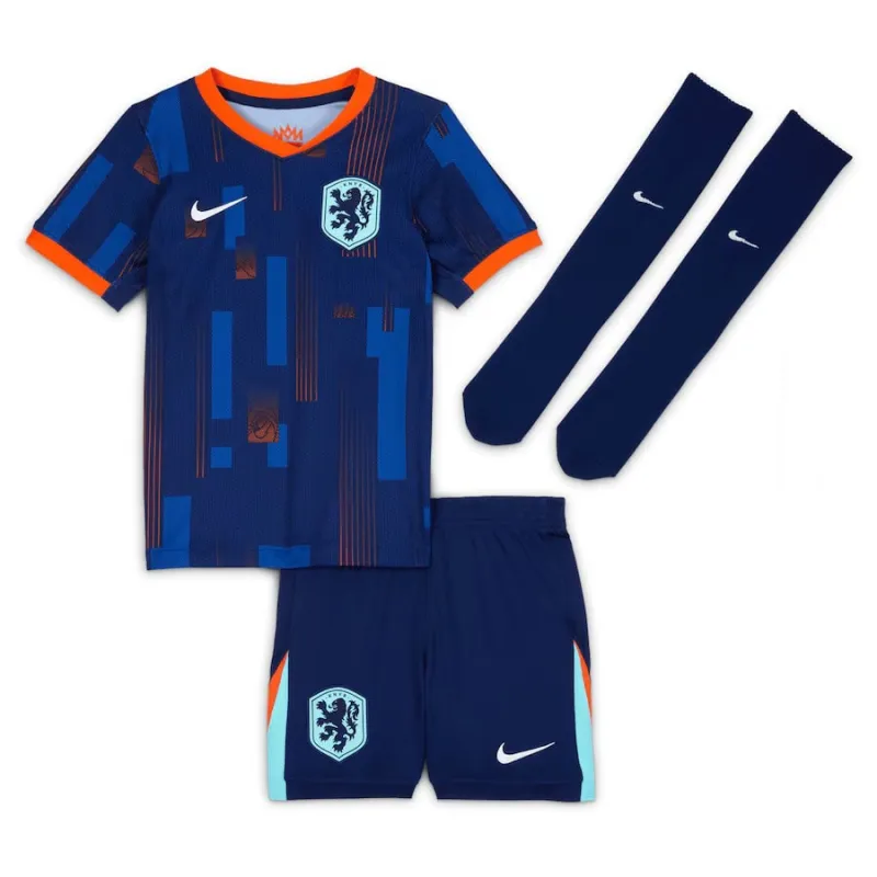 Kit de football pour enfants des Pays - Bas 2024/25 d'extérieur - bleu