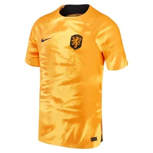 Maillot domicile de la sélection néerlandaise pour la Coupe du monde de football 2022 - édition joueur - orange