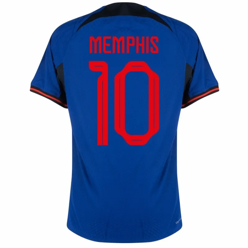 Memphises Auswärtstrikot der Niederlande für die FIFA Weltmeisterschaft 2022 - blau