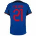 Frenkie de Jongs Auswärtstrikot der Niederlande für die FIFA Weltmeisterschaft 2022 - blau