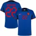 Camiseta de fuera de los Países Bajos para la Copa Mundial de Fútbol 2022 de Dumfries - azul