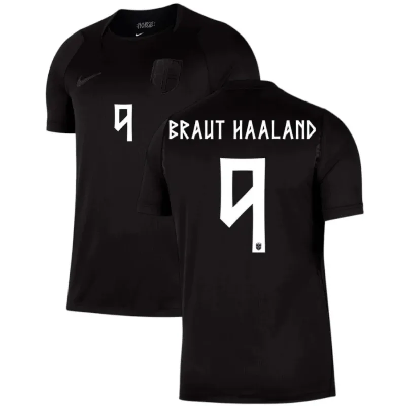 Noruega HAALAND 2026/27 camiseta visita negra