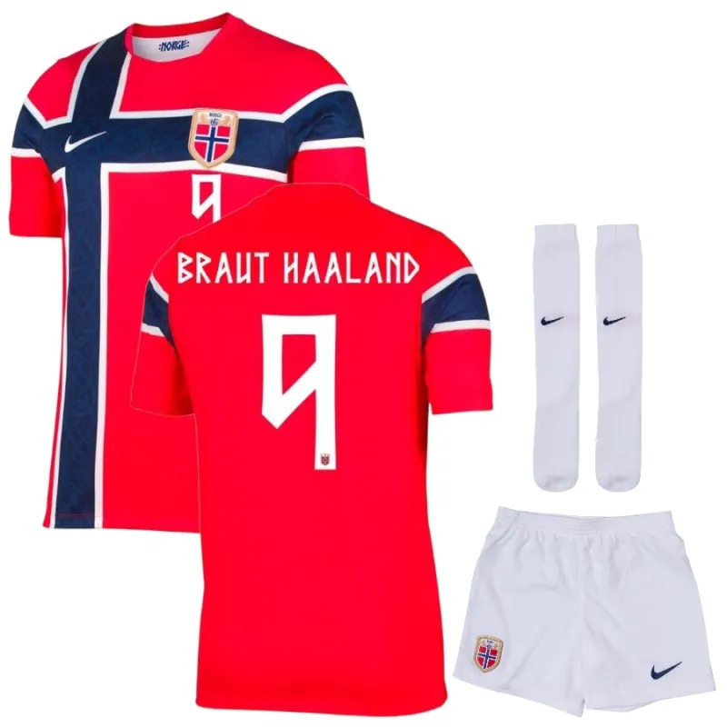 Conjunto Infantil Noruega Local Mundial 2026/27 HAALAND