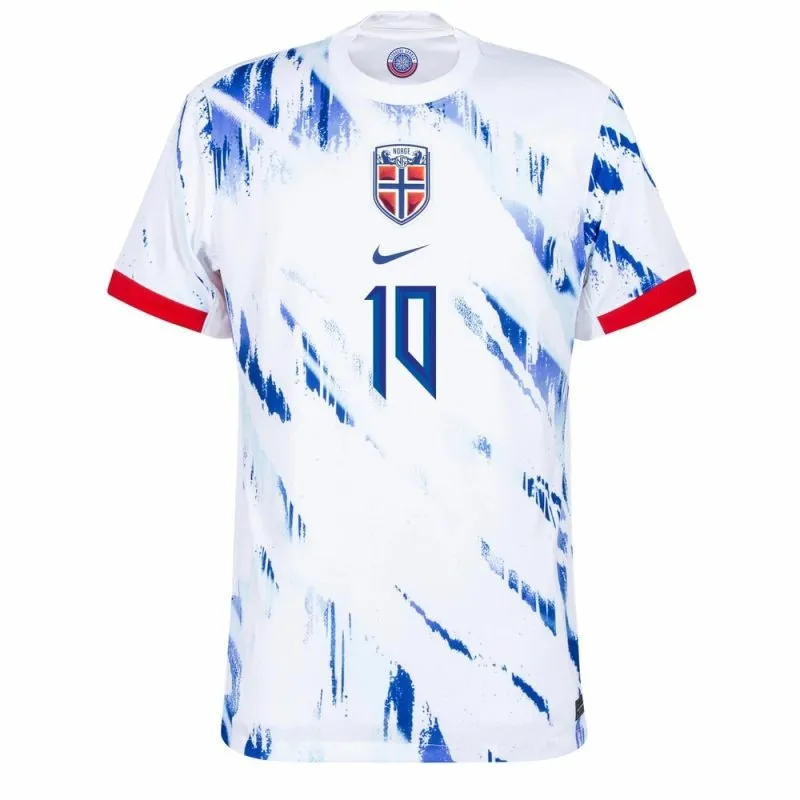 ØDEGAARD Norwegen 2024/25 Auswärtstrikot - Weiß