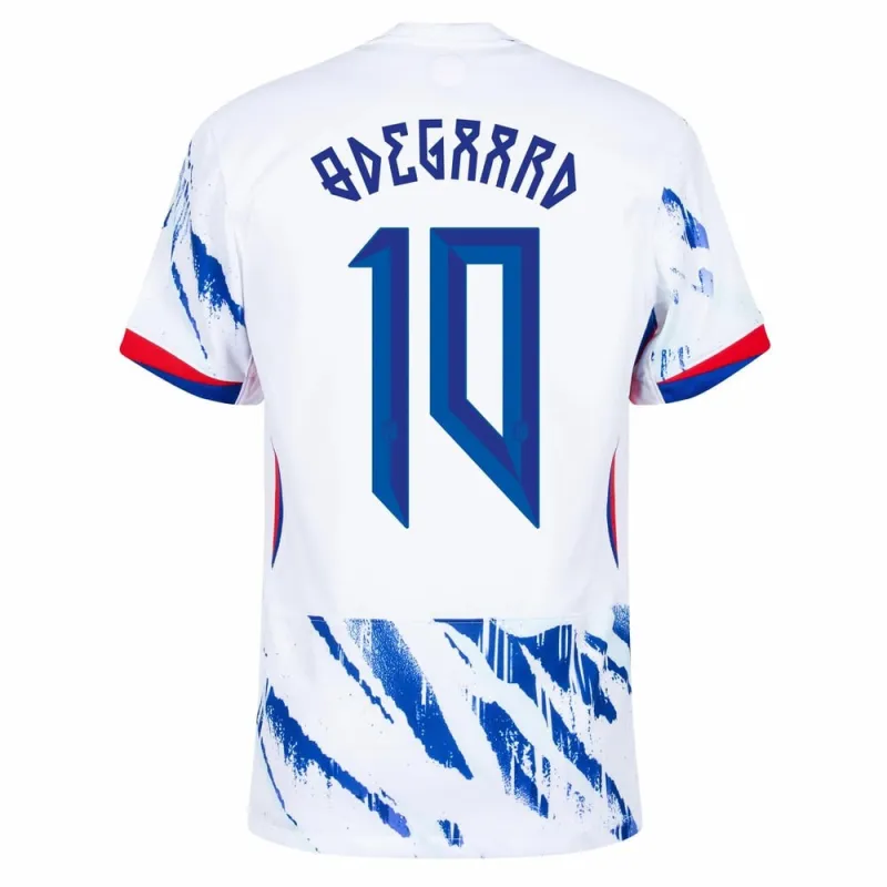 ØDEGAARD Norwegen 2024/25 Auswärtstrikot - Weiß