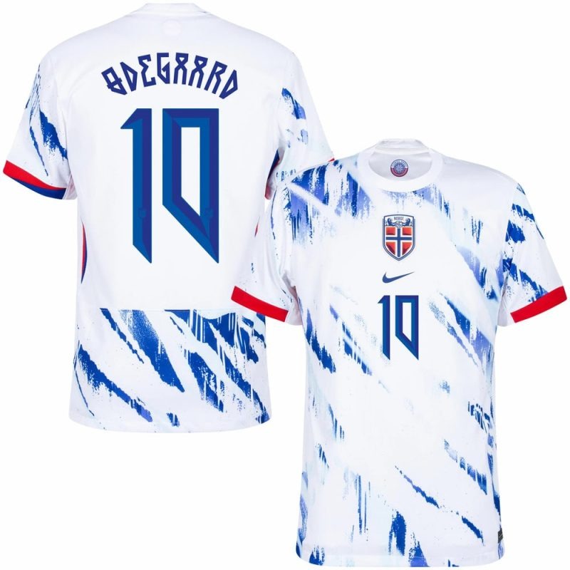ØDEGAARD Norwegen 2024/25 Auswärtstrikot - Weiß