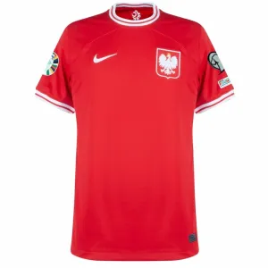 La maglia fuori casa della Polonia per l'Euro 2024 - Rosso
