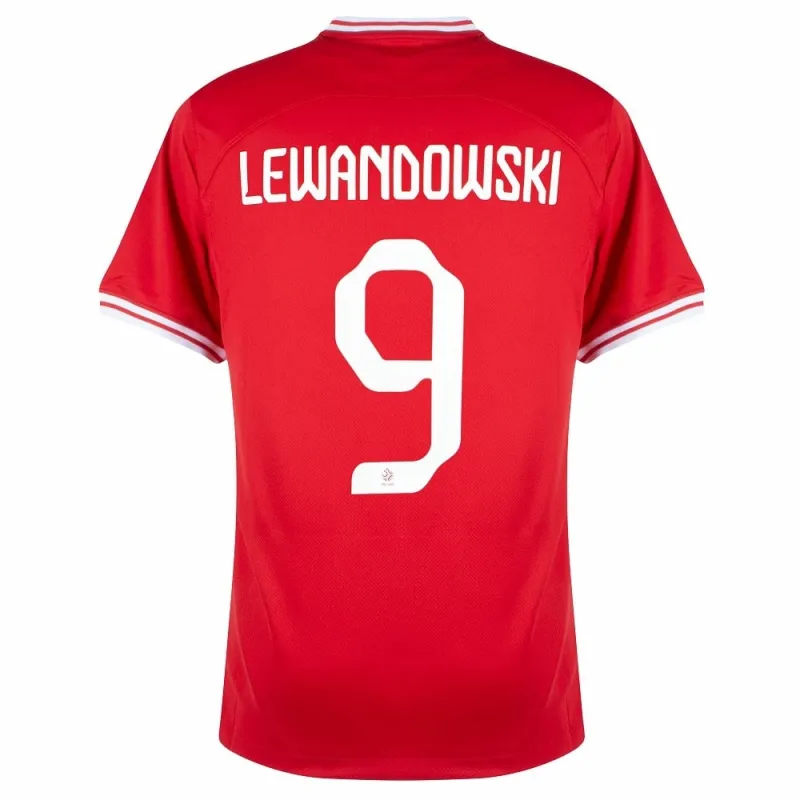 Lewandowski, le maillot extérieur de la Pologne pour la Coupe du monde 2022 - Rouge