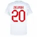 Le maillot domicile de la Pologne pour la Coupe du monde 2022 de Zielinski - Blanc