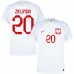 Le maillot domicile de la Pologne pour la Coupe du monde 2022 de Zielinski - Blanc