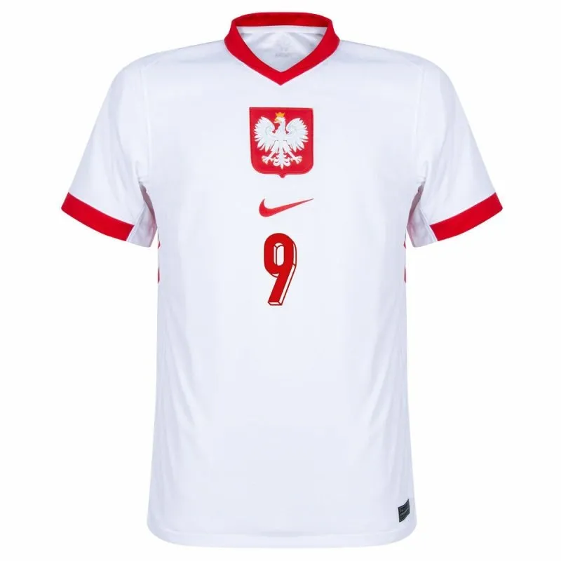 Pologne LEWANDOWSKI 2024/25 Maillot domicile - Blanc