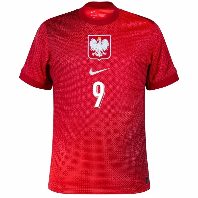 Poland LEWANDOWSKI 2024/25 Away Jersey - Red