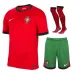 Portugals Kinder-Heimtrikot-Set 2024/25 - Rot