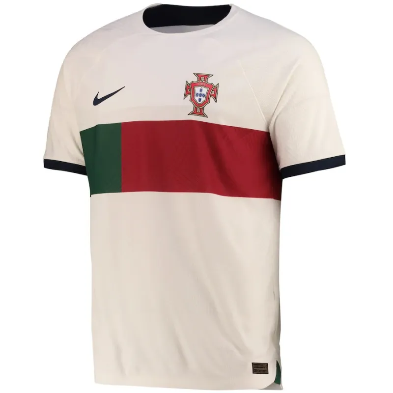 Camiseta de la versión de jugador de visita de la Copa del Mundo FIFA 2022 de Portugal - Blanca