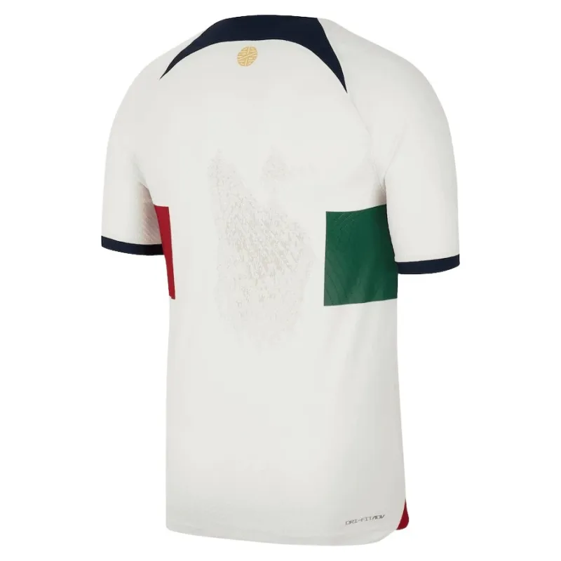Camiseta de la versión de jugador de visita de la Copa del Mundo FIFA 2022 de Portugal - Blanca