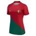 Camiseta femenina de casa de la Copa del Mundo FIFA 2022 de Portugal - Rojo y Verde