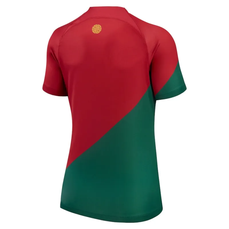 Camiseta femenina de casa de la Copa del Mundo FIFA 2022 de Portugal - Rojo y Verde