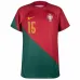 La camiseta de casa de la Copa del Mundo FIFA 2022 de Portugal de Rafael Leão - Rojo y Verde