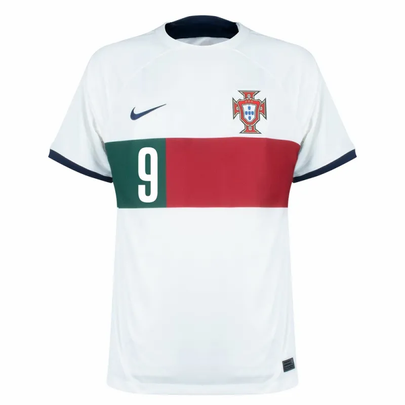 La camiseta de partido fuera de la Copa del Mundo FIFA 2022 de Portugal de André Silva - Blanca