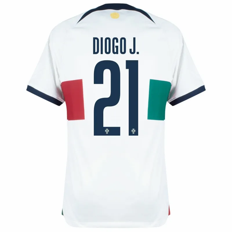 Camiseta Portugal Segunda Equipación Mundial 2022 - Diogo Jota