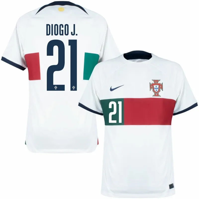 Camiseta Portugal Segunda Equipación Mundial 2022 - Diogo Jota