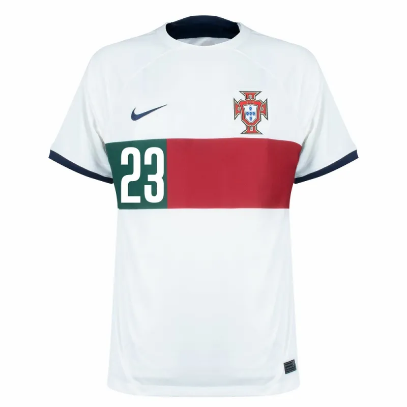 La camiseta de partido fuera de la Copa del Mundo FIFA 2022 de Portugal de João Félix - Blanca