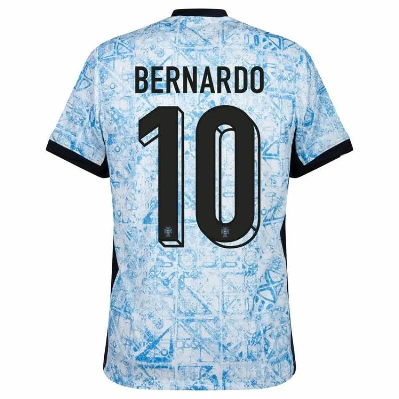 Bernardo. Camiseta de fuera de Portugal 2024/25 - Blanco