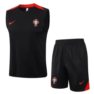 Gorro + pantalones cortos de Portugal 2024/25 - negro