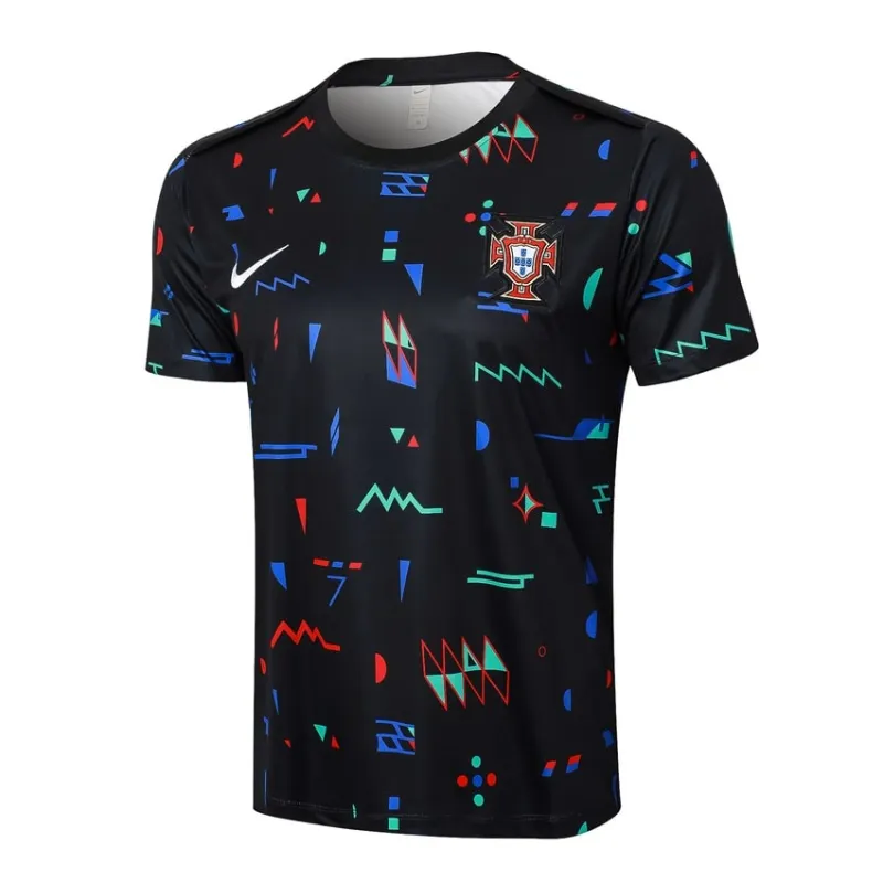 Portugiesisches 2024/25 Trainingsanzug + Shorts - schwarzes Muster