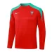 Ropa de deporte de manga larga + pantalones de Portugal 2024/25 - rojo
