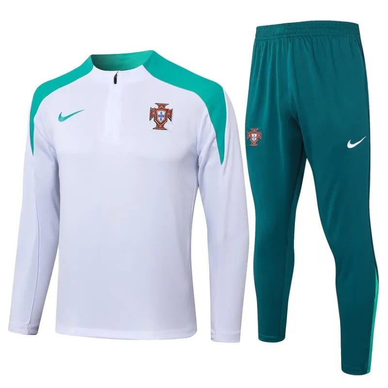 Portugiesisches 2024/25 Langarmsportbekleidung + Hosen - weiß