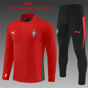 Portugal 2025/26 Conjunto Deportivo Infantil Rojo