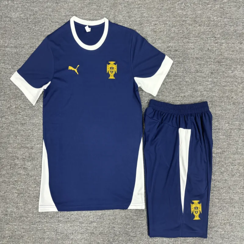 Portugal 2025/26 Kinder Trainingsanzug blau