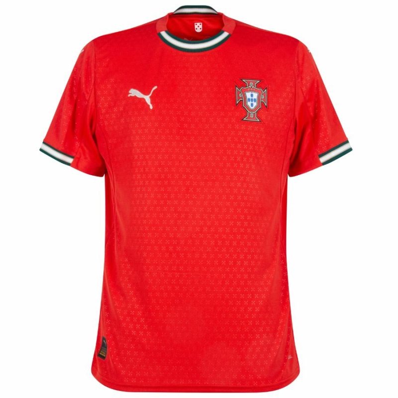 Portugal Heimtrikot für Spieler 2025/26 - Rot